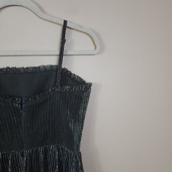 Dress The Population Metallic Liquid Fit and Flare Dress Size S - Picture 8 of 11